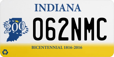 IN license plate 062NMC