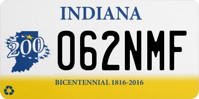 IN license plate 062NMF
