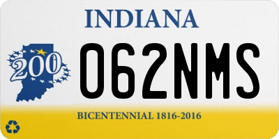IN license plate 062NMS