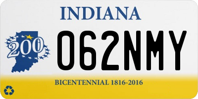 IN license plate 062NMY