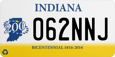 IN license plate 062NNJ