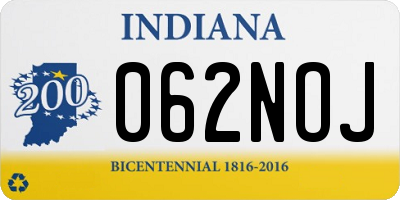 IN license plate 062NOJ
