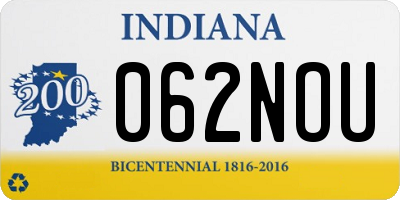 IN license plate 062NOU