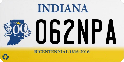 IN license plate 062NPA