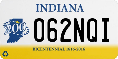 IN license plate 062NQI