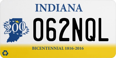 IN license plate 062NQL