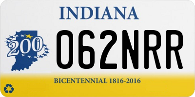 IN license plate 062NRR