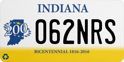 IN license plate 062NRS