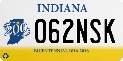 IN license plate 062NSK