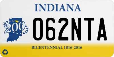 IN license plate 062NTA
