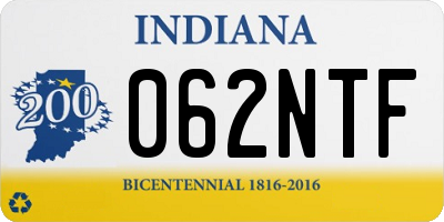 IN license plate 062NTF