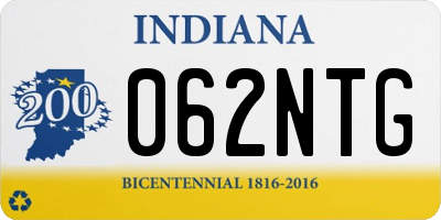 IN license plate 062NTG