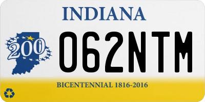 IN license plate 062NTM