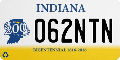 IN license plate 062NTN