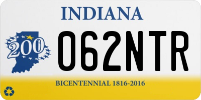 IN license plate 062NTR
