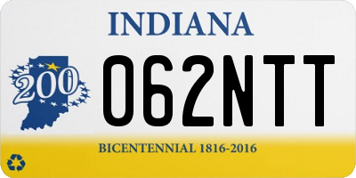 IN license plate 062NTT