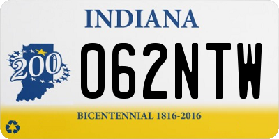 IN license plate 062NTW