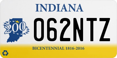 IN license plate 062NTZ