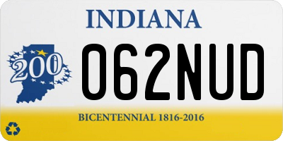 IN license plate 062NUD