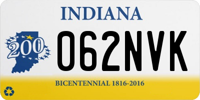 IN license plate 062NVK