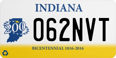 IN license plate 062NVT