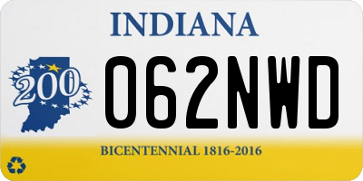 IN license plate 062NWD