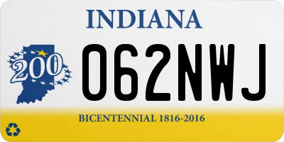 IN license plate 062NWJ