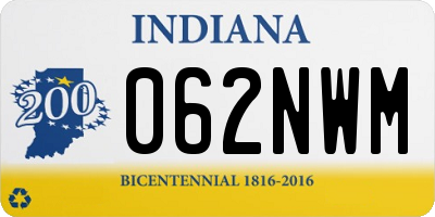 IN license plate 062NWM