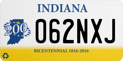 IN license plate 062NXJ