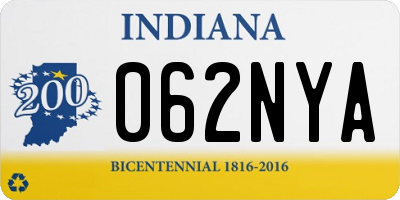 IN license plate 062NYA