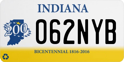 IN license plate 062NYB