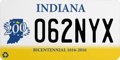 IN license plate 062NYX