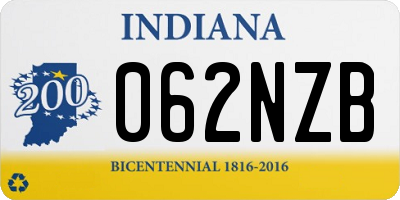 IN license plate 062NZB