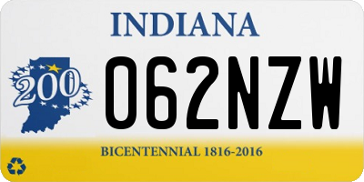 IN license plate 062NZW