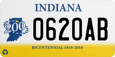 IN license plate 062OAB