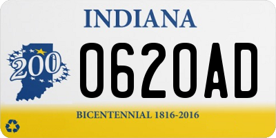 IN license plate 062OAD