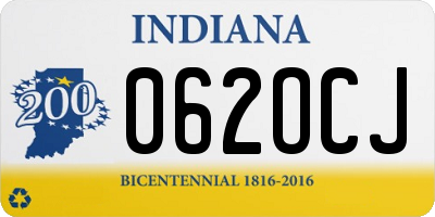 IN license plate 062OCJ