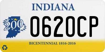 IN license plate 062OCP