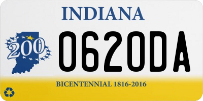 IN license plate 062ODA