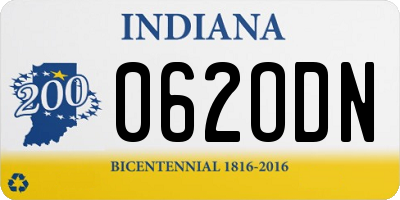 IN license plate 062ODN