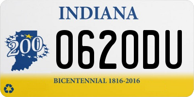 IN license plate 062ODU