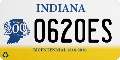 IN license plate 062OES