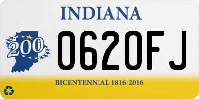 IN license plate 062OFJ