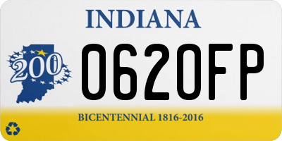 IN license plate 062OFP
