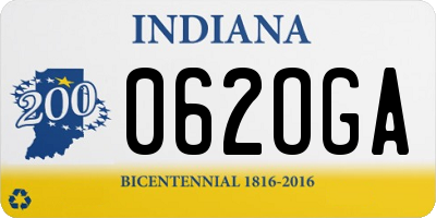 IN license plate 062OGA