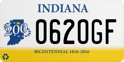 IN license plate 062OGF