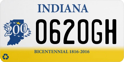 IN license plate 062OGH