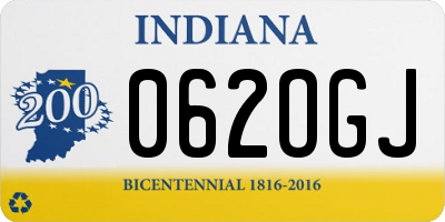 IN license plate 062OGJ