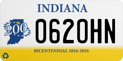 IN license plate 062OHN