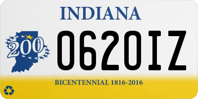 IN license plate 062OIZ
